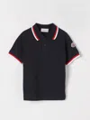 Moncler Polo Shirt  Kids Color Navy In Black