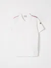 Moncler Polo Shirt  Kids Color White In White