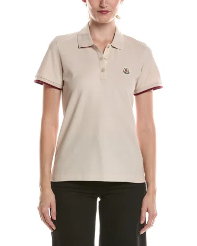 Moncler Polo Shirt In Neutral