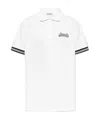 Moncler Logo-embroidered Polo Shirt In White