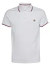 Moncler White Cotton Short-sleeved Polo T-shirt In White