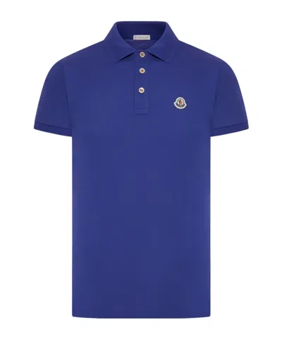 MONCLER LOGO-PATCH COTTON POLO SHIRT