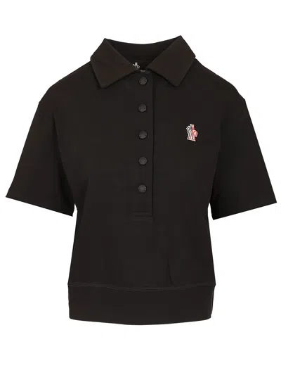 Moncler Polo Shirt In Black