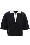 MONCLER MONCLER POLO SHIRT WITH POPLIN INSERTS