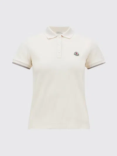 Moncler Polo Shirt Woman  In Neutral