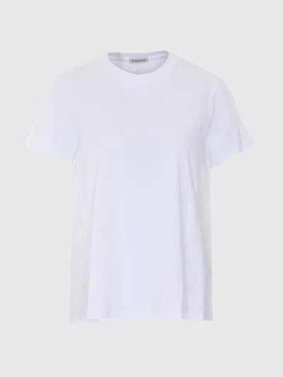 Moncler Polo Shirt Woman In White