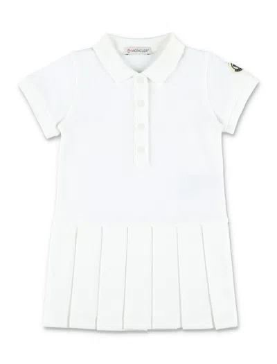 Moncler Kids' Polo Tennis Dress In White
