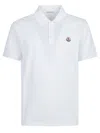Moncler Logo Patch Polo Shirt In White