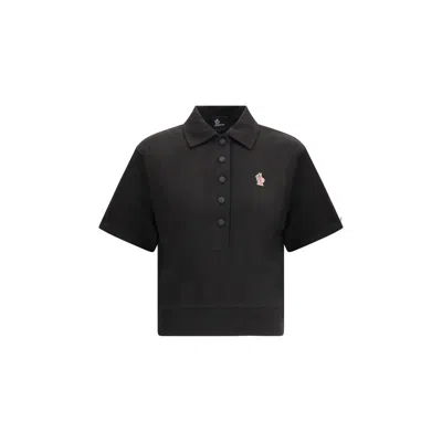 Moncler Polo Shirt In Black