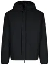 Moncler Hooded Casual Jacket In Black