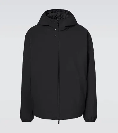 Moncler Polset Tech Down Jacket In Negro