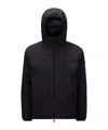 Moncler Polset Hooded Short Down Jacket, Men, Black, Size: 6 In Black