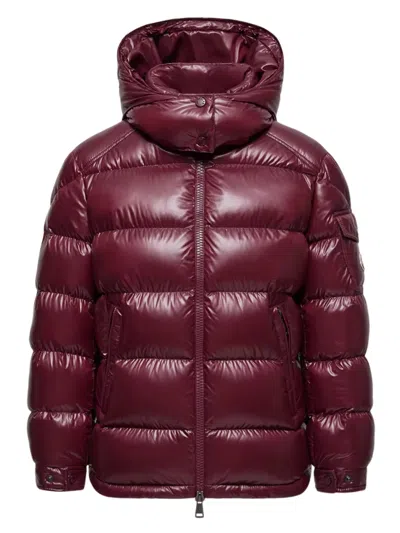 Moncler Polyamide Maire Jacket Outerwear In Burgundy