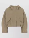 Moncler Dove Grey Polyester Blend Eucalyptus Down Jacket