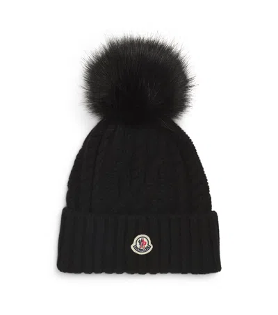 Moncler Pom-pom Beanie In Black