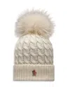 Moncler Pom Pom Beanie In White