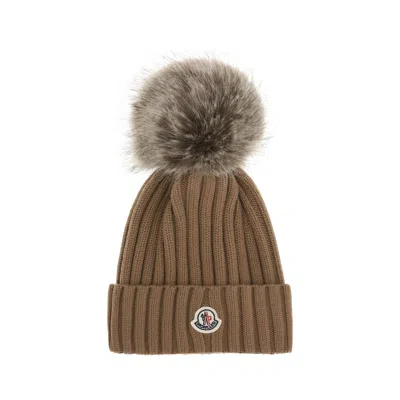 MONCLER POM POM WOOL HAT