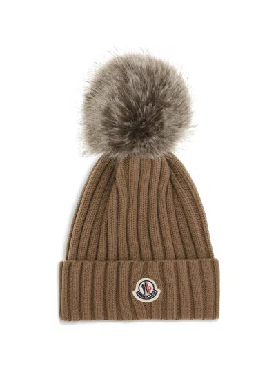 MONCLER POM POM WOOL HAT