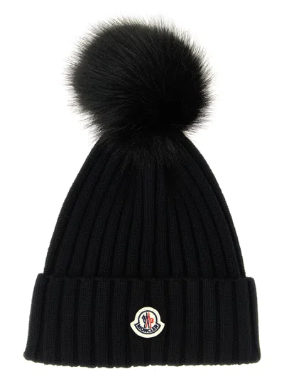 Moncler Pompon Beanie Hats Black