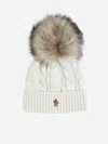 MONCLER POMPON WOOL AND CASHMERE BEANIE