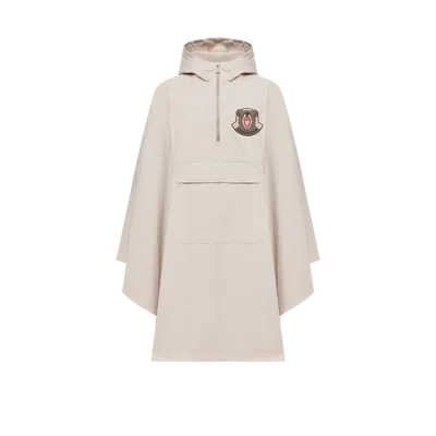Moncler Poncho, Unisex, Beige, Size: 1 In Neutral