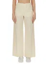 Moncler Women Poplin Pants In White