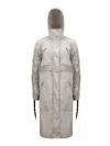 Moncler Potet Drawstring-waist Coat In Neutral