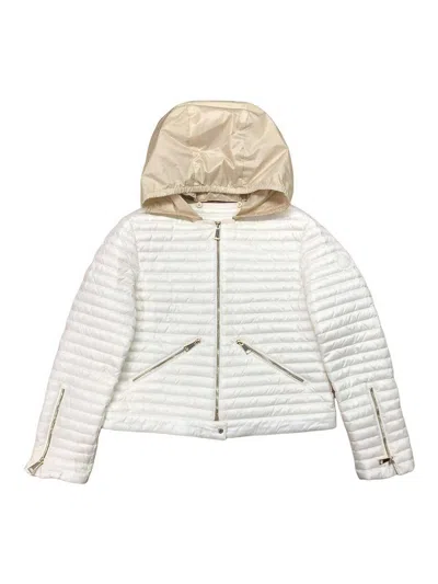 Moncler Pourtet Biker Jacket In White
