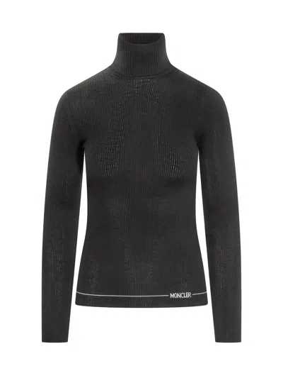Moncler Premium Knitted Turtleneck Sweater In Multi