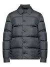 Moncler Pres Buttoned Padded Jacket In Black