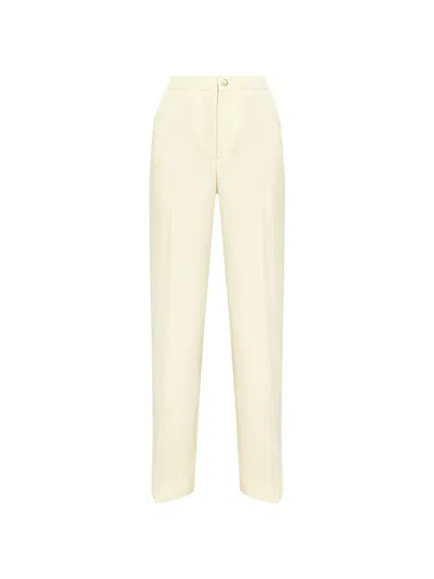 Moncler Tailoring Trousers In Wool Blend In Neutral