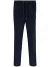 Moncler Logo Jogging Trousers In Blau