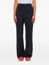 Moncler High Waist Denim Pants In Blue