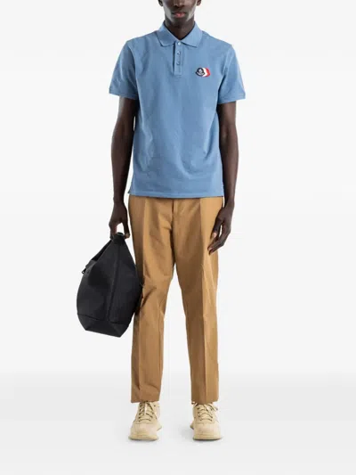 Moncler Pressed-crease Tailored Trousers In Neutral