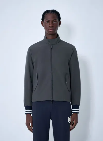 Moncler Prieure Reversible Down Bomber Jacket In Gray