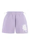 Moncler Waistband Drawstring Pockets Shorts In Lilac
