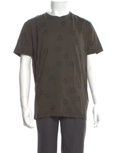 Pre-owned Moncler Printed Crew Neck T-shirt W/ Tags In Green