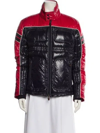 Pre-owned Moncler Printed Down Jacket In Multi