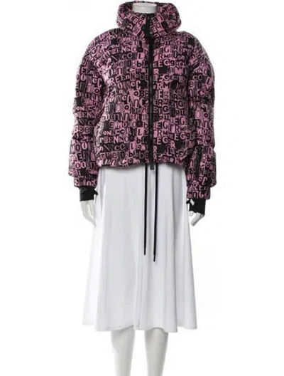 Pre-owned Moncler Printed Down Jacket In Multi