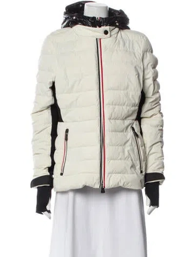 Pre-owned Moncler Printed Down Jacket In Neutral