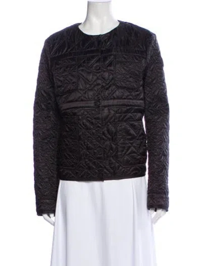 Pre-owned Moncler Printed Evening Jacket In Black