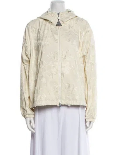 Pre-owned Moncler Printed Evening Jacket W/ Tags In Neutral