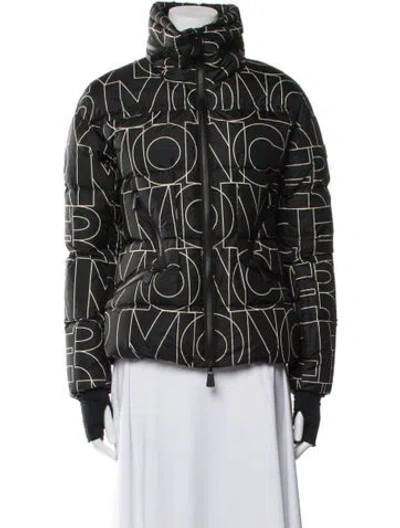 Pre-owned Moncler Printed Jacket In Black