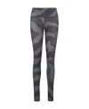 Moncler Printed Leggings Gray In Gray