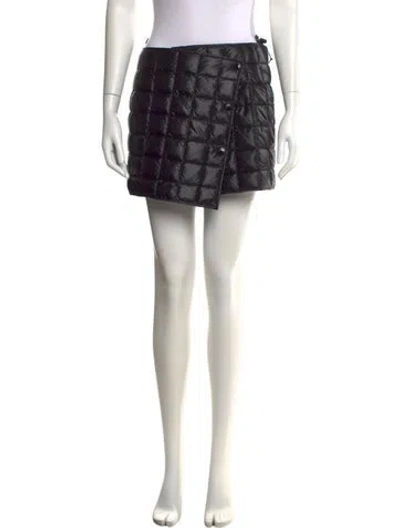 Pre-owned Moncler Printed Mini Skirt In Black
