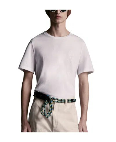 Moncler Printed Pattern Short-sleeved T-shirt In White