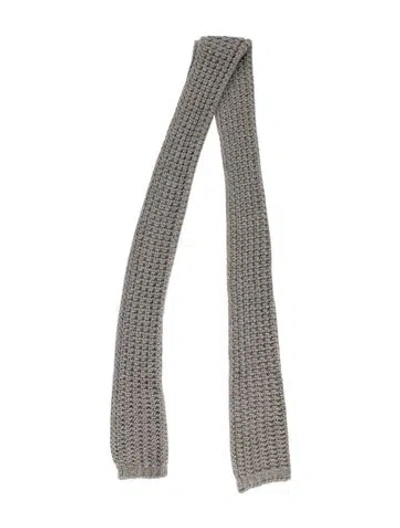 Pre-owned Moncler Printed Scarf In Gray