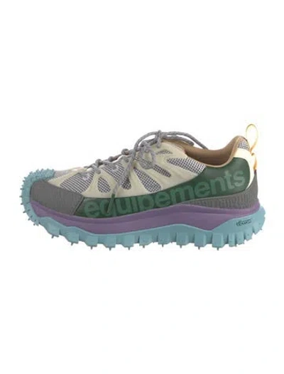Pre-owned Moncler Printed Sneakers W/ Tags In Blue
