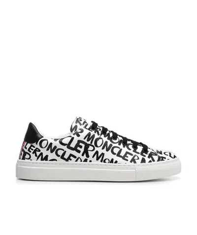 Moncler Printed Sports Shoes In White