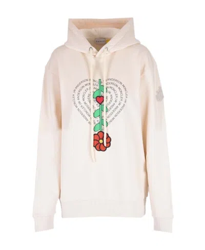 Moncler Printed Sweater In White
